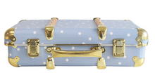 Load image into Gallery viewer, Alimrose Vintage Style Carry Case Blue Stars
