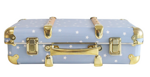Alimrose Vintage Style Carry Case Blue Stars