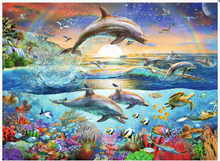 Load image into Gallery viewer, Ravensburger 300 Piece Dolphin Paradise Puzzle
