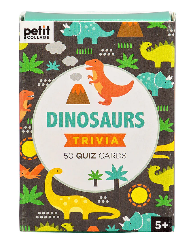 Petit Collage Trivia Card ­ - Dinosaur