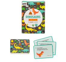 Load image into Gallery viewer, Petit Collage Trivia Card ­ - Dinosaur
