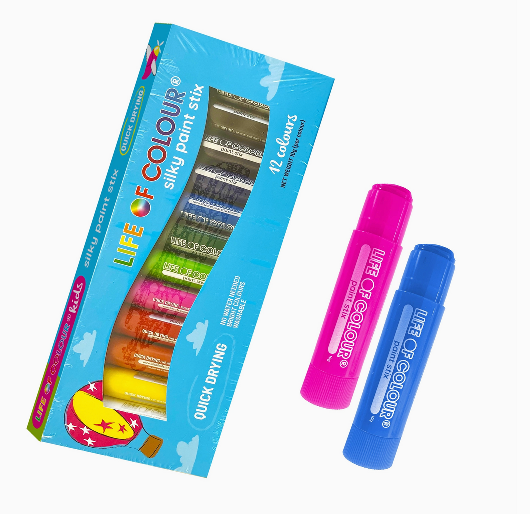 Life of Colour Silky Paint Stix 12 Pack