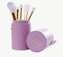 Load image into Gallery viewer, Oh Flossy 5 Piece Rainbow Makeup Brush Set
