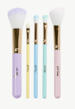 Load image into Gallery viewer, Oh Flossy 5 Piece Rainbow Makeup Brush Set
