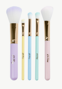 Oh Flossy 5 Piece Rainbow Makeup Brush Set