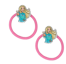 Load image into Gallery viewer, Pink Poppy Barbie Hair Elastics
