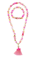 Load image into Gallery viewer, Pink Poppy Barbie Necklace &amp; Bracelet Set
