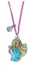 Load image into Gallery viewer, Pink Poppy Barbie Necklace &amp; Bracelet Set
