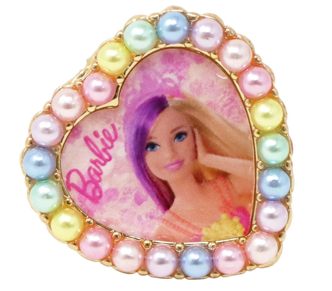 Pink Poppy Barbie Adjustable Ring