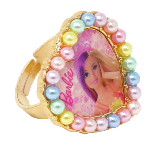 Pink Poppy Barbie Adjustable Ring