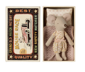 Maileg Little Sister Mouse in Match Box