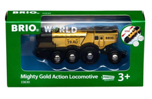 Load image into Gallery viewer, Brio Mighty Gold Action Locomotive 33630
