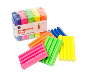 Modelling Clay 5 Colours Fluoro 50gm