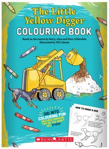 The Little Yellow Digger Colouring Book