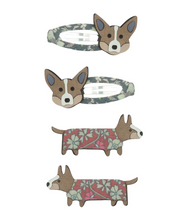 Load image into Gallery viewer, Mimi &amp; Lula Corgi Clip Set Mini Clips Horses &amp; Hounds
