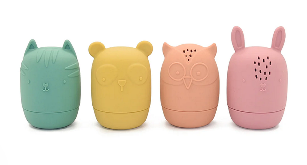 Silicone Animal Bath Set 4 Piece