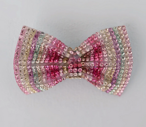 Great Pretenders Rainbow Gem Bow Hair Clip