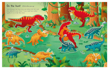 Load image into Gallery viewer, Usborne First Sticker Book T. Rex and other Enormous Dinosaurs
