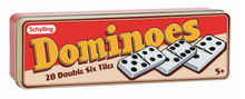 Load image into Gallery viewer, Schylling Dominoes Tin Box

