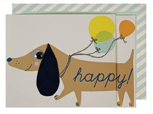 Birthday Card Suasage Dog