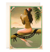 Load image into Gallery viewer, Mermaid Birthday Card
