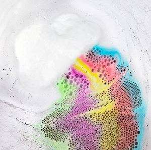 Fizzing Rainbow Cloud Bath Bomb