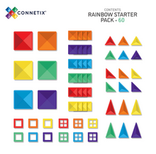 Load image into Gallery viewer, Connetix Rainbow Starter Pack 60 Piece Set
