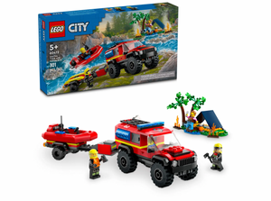 Lego City 4x4 Fire Truck with Rescue Boat 60412