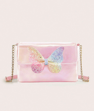 Load image into Gallery viewer, Pink Butterfly Crossbody Bag
