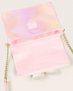 Pink Butterfly Crossbody Bag