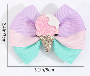 Ice Cream Hair Bow