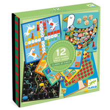 Load image into Gallery viewer, Djeco 12 Classic Board Games for 4 Years Up
