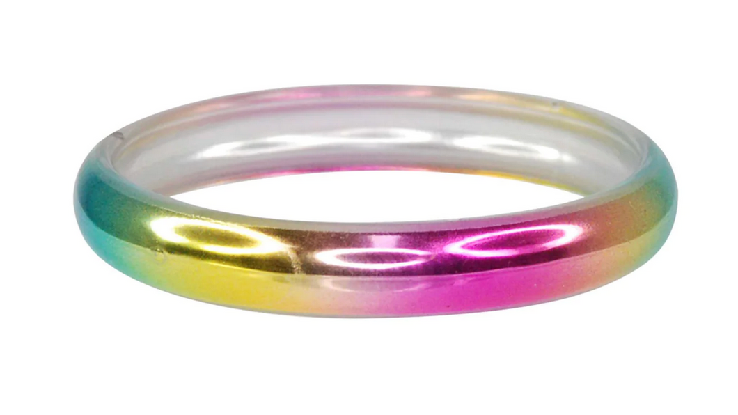 Pink Poppy Metallic Rainbow Bangle