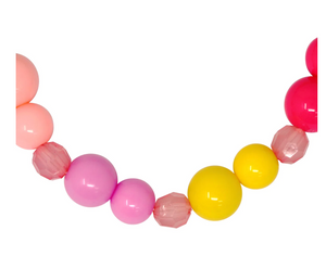 Pink Poppy Fairy Rainbow Necklace & Bracelet Set