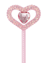 Load image into Gallery viewer, Pink Poppy Ballerina Jewel Heart Wand
