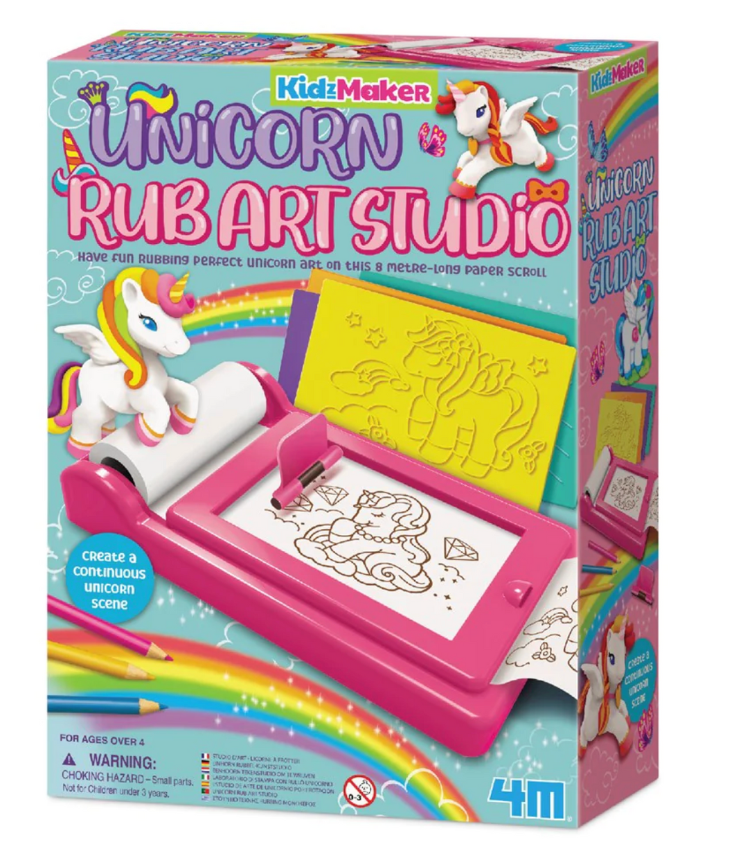 4M KidzMaker Unicorn Rub Art Studio