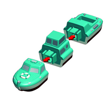 Load image into Gallery viewer, Popular Playthings Mix or Match Micro Vehicle Set 1
