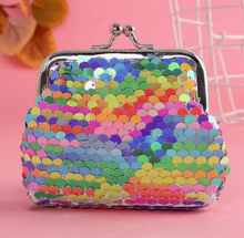 Load image into Gallery viewer, Mini Sequined Granny Clip Coin Purse
