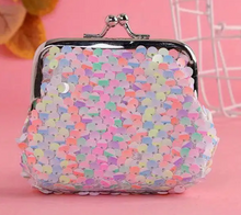 Load image into Gallery viewer, Mini Sequined Granny Clip Coin Purse
