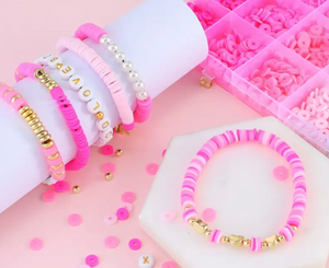 Pink Heishi Bead Kit 2400 Peices