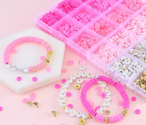 Pink Heishi Bead Kit 2400 Peices