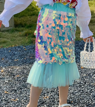 Load image into Gallery viewer, Mermaid Sequin Fishtail Skirt
