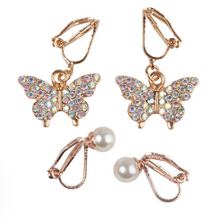 Load image into Gallery viewer, Great Pretenders Butterfly Clip on Earrings
