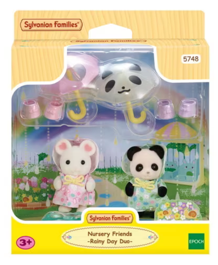 Sylvanian Families Nursery Friends Rainy Day Duo