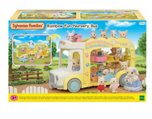 Load image into Gallery viewer, Sylvanian Families Rainbow Fun Nursery Bus
