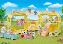 Load image into Gallery viewer, Sylvanian Families Rainbow Fun Nursery Bus
