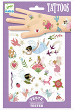 Load image into Gallery viewer, Djeco Fairy Friends Temporary Tattoos
