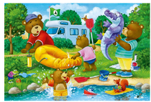 Load image into Gallery viewer, Ravensburger 2 X 24 Piece Bear Family Camping Trip
