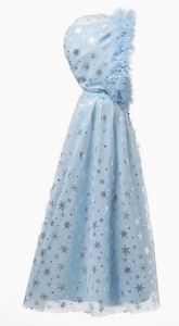 Elegant Hooded Elsa Cloak