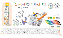 Load image into Gallery viewer, Colouring Roll Kit Dino World
